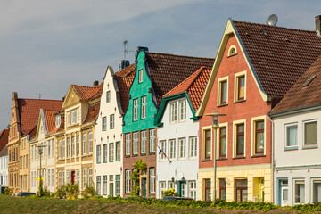 Glückstadt, Schleswig-Holstein, Germany - houses at the harbor