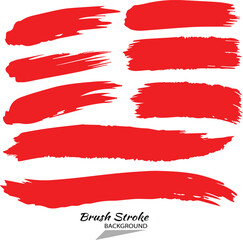 red set of strokes