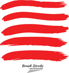 red set of strokes