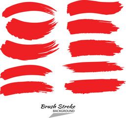 Vector green  brush strokes