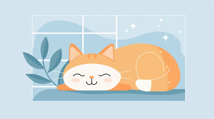 Fototapeta premium Playful Cat Lover T-Shirt Design Vector Illustration