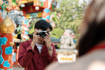 Capturing the Vibrant Celebrations of Chinese New Year During a Travel Adventure