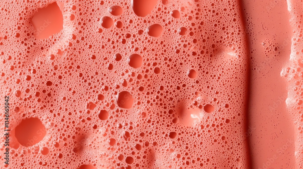 Aufkleber close-up view of coral foam texture with vivid color patterns