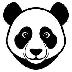 panda face vector