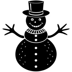illustration of snowman