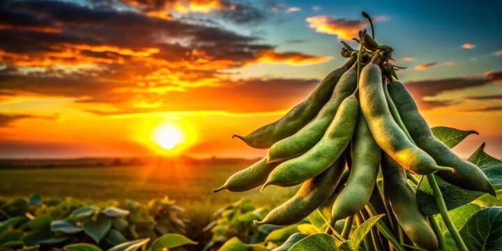 Silhouette Photography:  Surti Papdi Beans -  Indian Vegetable Valor Beans, Hyacinth Beans, Papdi, Vaal Beans,  Garden Fresh Produce