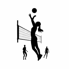 tennis player silhouette