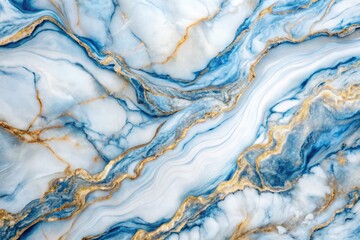 Naklejka premium Wide-Angle White & Blue Marble Backgrounds: Elegant Swirls & Creative Designs