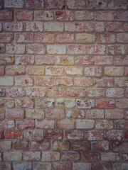 red brick wall background close up