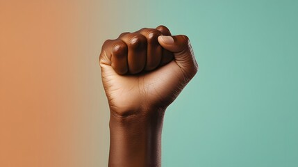 a fist for freedom day juneteenth