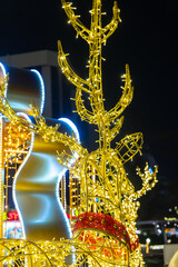 New Year Decorations on the Streets and City Centers of Istanbul Photo, Nisantasi Caddebostan...