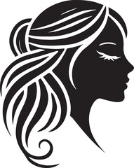 people head minimal Silhouette
 with white background