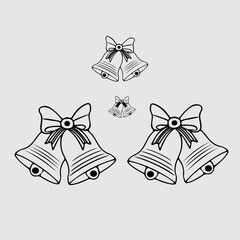 christmas bells vector illustration