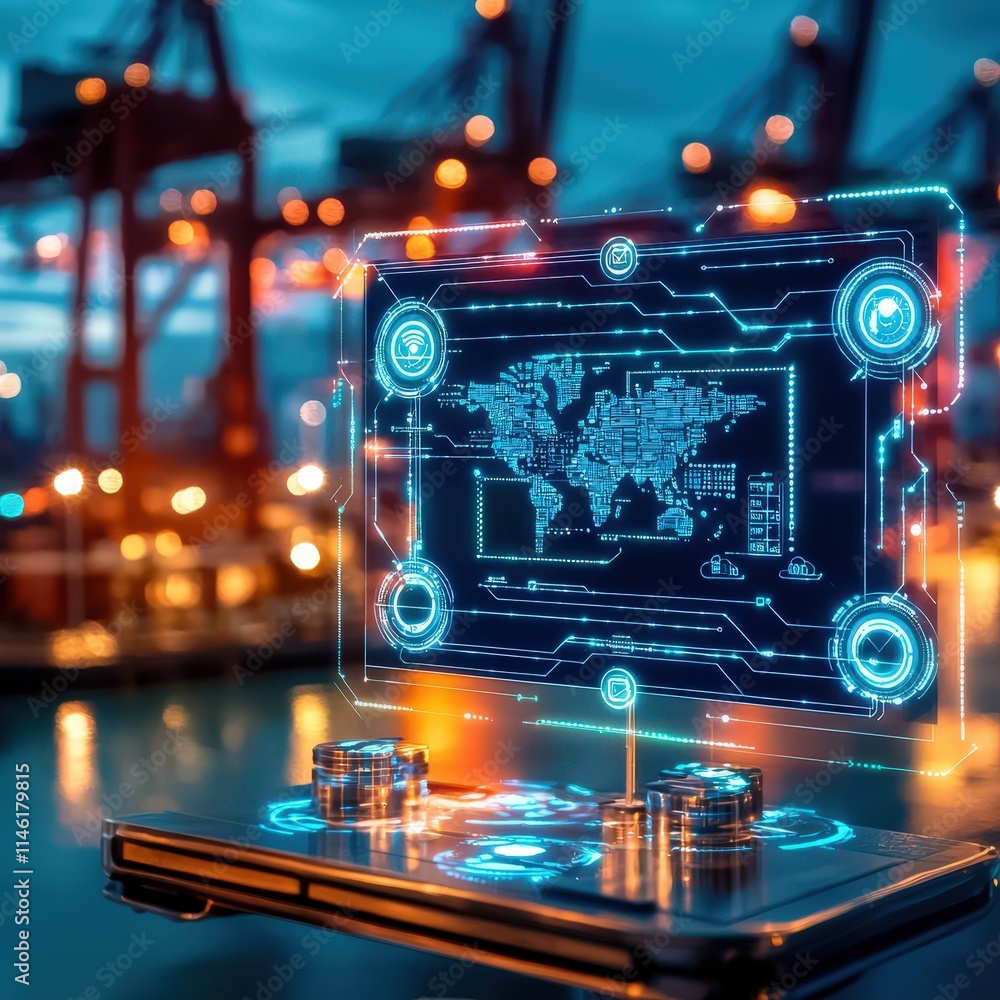 Aufkleber port operations controlled through a central ai dashboard