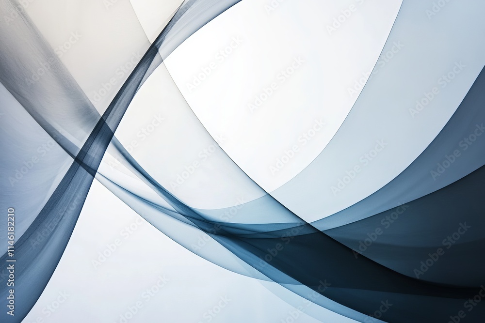 Poster an elegant and sophisticated blue wave flowing across a white background, this exquisite design capt