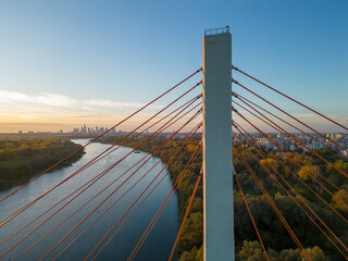 suspension bridge close up