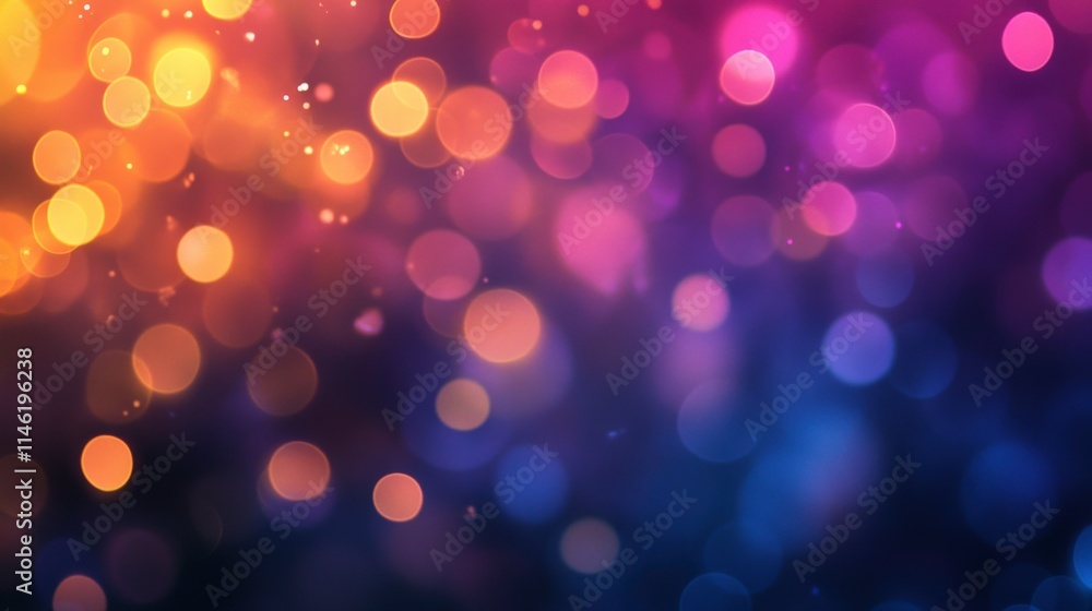 Aufkleber beautiful and colorful bokeh background with soft light rays creating an enchanting atmosphere and v