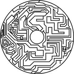 迷路のイラスト