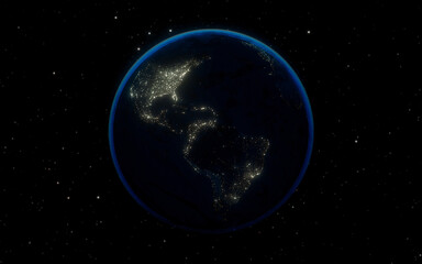 Planeta Terra visto do espaço