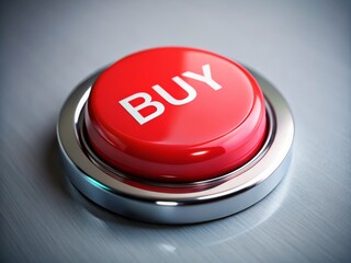 Red Buy Button - Eye-Level Close-Up Product Photography