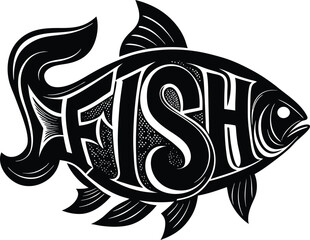 black and white fish