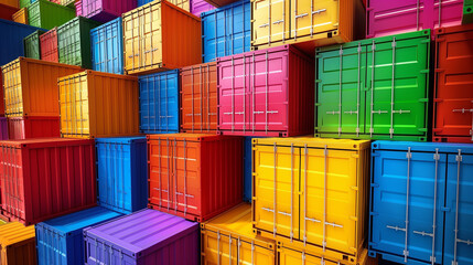 cargo containers in port, containers, containerization, docker, kubernetes