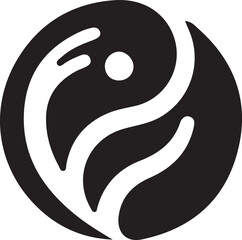 Energy flow symbol logo icon design radiating with flowing lines for natural business company