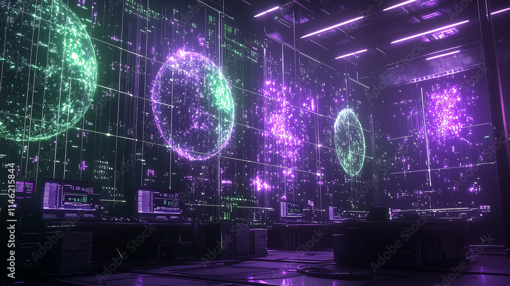 Poster ai driven global trade visualization with holographic networks