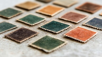 Fototapeta premium Vintage Postage Stamps Collection