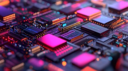 Obraz premium Abstract Circuit Board Technology