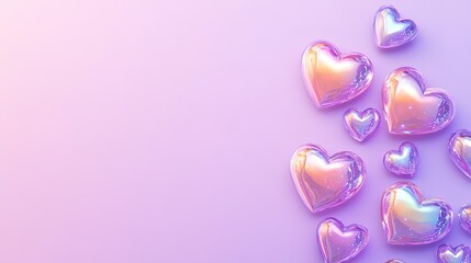 Fototapeta premium Background with hearts 