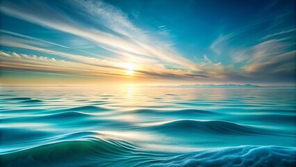 Obraz premium Serene Winter Seascape Sunlit Ice and Gentle Waves at Dawn