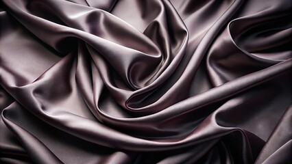 Obraz premium Luxurious Draped Satin Fabric Showing Rich Texture and Smooth Surface