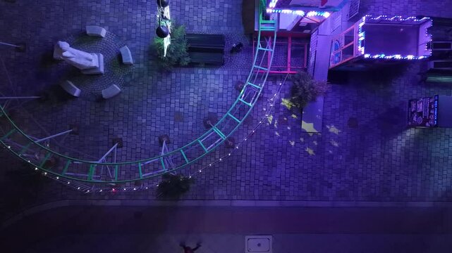 Christmas fair droneshot 