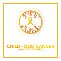 International Childhood Cancer day (ICCD) is observed every year on February 15, to raise awareness, and to express support for children and adolescents with cancer. Vector illustration
