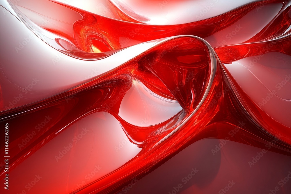 Poster 3d abstract digital background with geometric shapes, generative ai