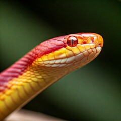 Fototapeta premium close up of a red snake