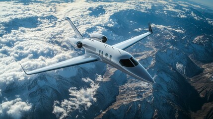 Obraz premium Advanced Stealth Reconnaissance Aircraft Flying in the Stratosphere with Radar and Infrared Sensors