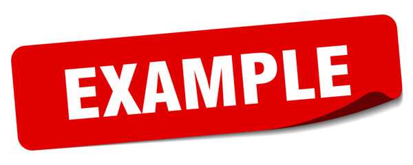 EXAMPLE sticker