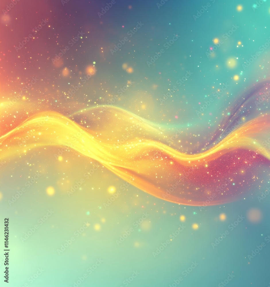Poster abstract light digital background with soft gradients, generative ai