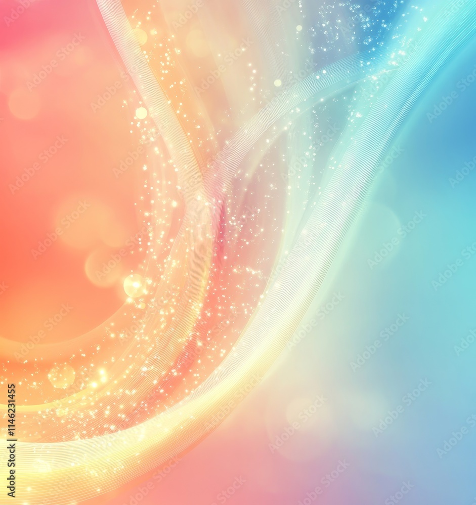 Poster abstract light digital background with soft gradients, generative ai