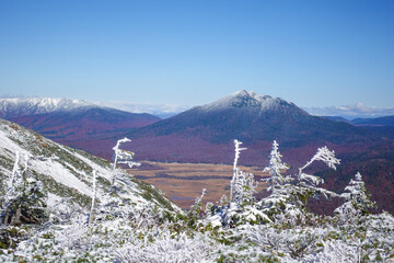 Oze, Ozegahara, From Mt. Shibutsu viewing Mt. Hicuhi