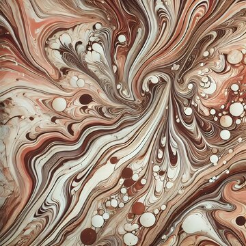 Marble ink colorful. Brown and cream marble pattern texture abstract background. can be used for background or wallpaper