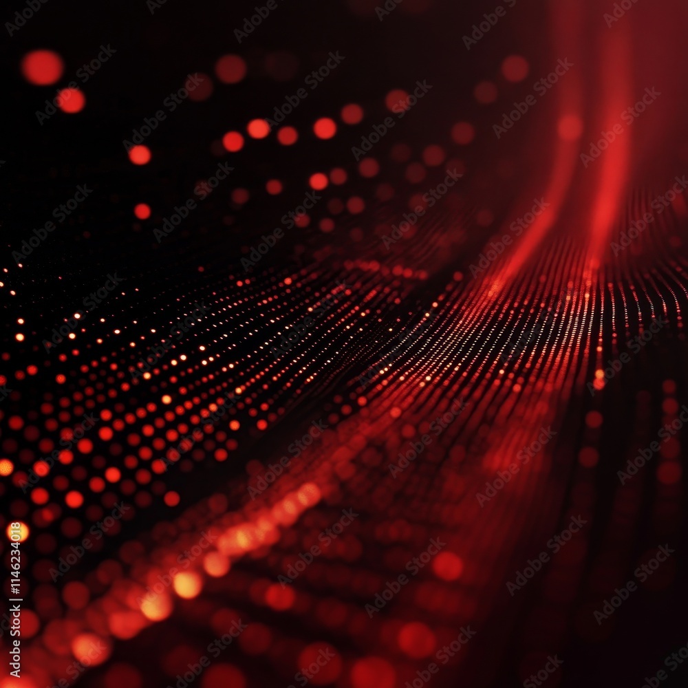 Poster simple bokeh effect abstract digital background, generative ai