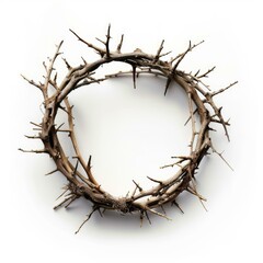 Fototapeta premium Crown of thorns representing jesus christ's suffering, sacrifice, and the christian faith