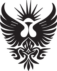 Modern abstract anagram symbol logo icon design as a depiction of a mascot silhouette emblem