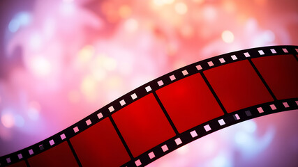 Fototapeta premium Film strip background, old flim strip background, movie film strip