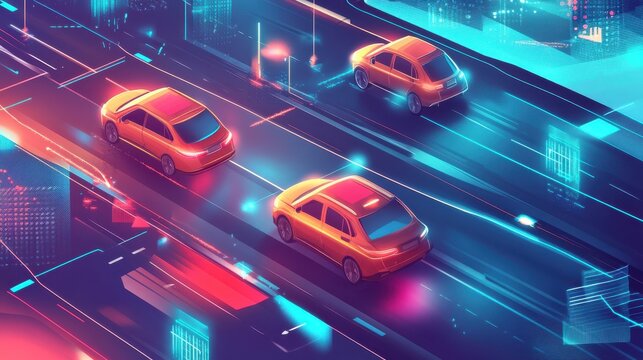 Driverless transport legislation abstract concept vector illustration set. Artificial intelligence regulations, autonomous taxi driving, AI development, future transport system abstract metaphor.