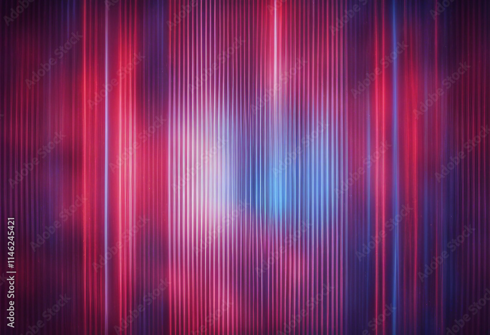 Aufkleber abstract background with red and blue glowing neon light rays gradient lines and vertical stripes