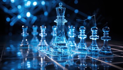 glass chess monarch